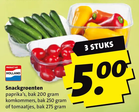 Aanbieding: Snackgroenten