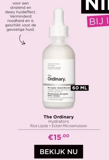 Aanbieding: Hydrators Rice Lipids + Ectoin Microemulsion