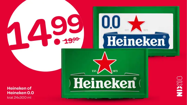 Aanbieding: Heineken or Heineken 0.0