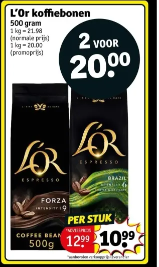 Promotie: L'Or koffiebonen