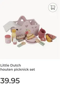 Aanbieding: Little Dutch houten picknick set