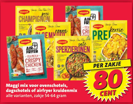 Aanbieding: Maggi mix voor ovenschotels, dagschotels of airfryer kruidenmix