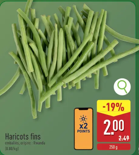 Offre: Haricots fins
