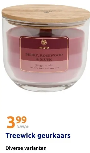 Aanbieding: Treewick geurkaars