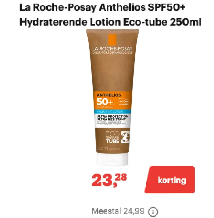 Aanbieding: La Roche-Posay Anthelios SPF50+ Hydraterende Lotions