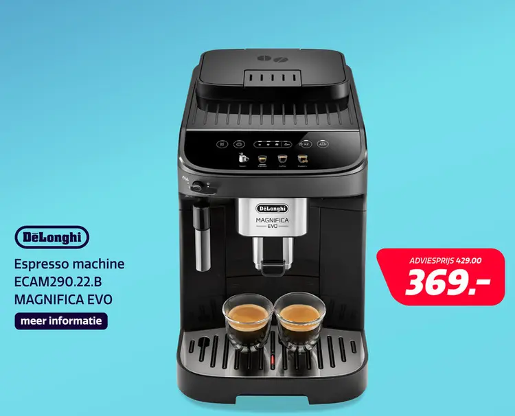 Aanbieding: De'Longhi ECAM290.22.B Magnifica Evo