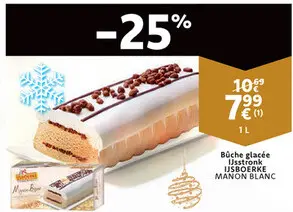 Offre: Bûche glacée Manon Blanc