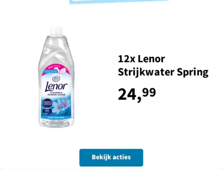 Promotie: Lenor Strijkwater Spring