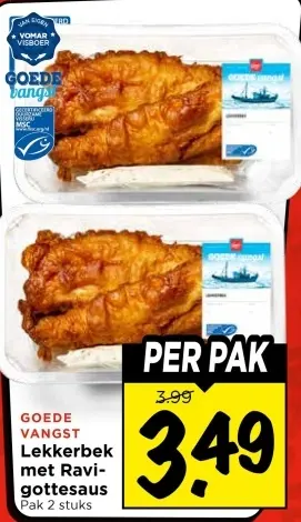 Lekkerbek met Ravigottesaus