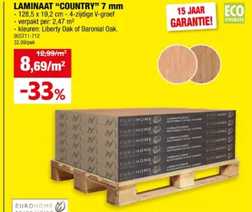 Aanbieding: LAMINAAT "COUNTRY" 7 mm