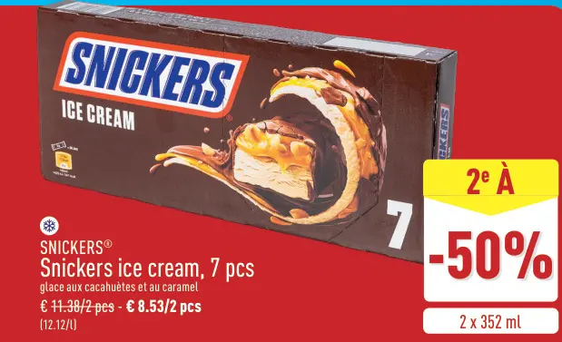 Offre: Snickers ice cream