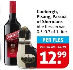 Aanbieding: Coebergh, Pisang, Passoã of Sheridans