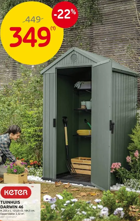 Promotie: Tuinhuis Darwin 46