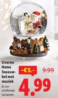 Aanbieding: Sneeuwbol met muziek