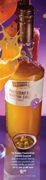 Aanbieding: Passionfruit martini cocktail