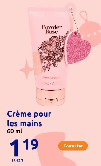 Offre: Crème pour les mains