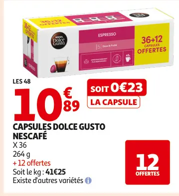Promotie: Capsules Dolce Gusto NESCAFÉ
