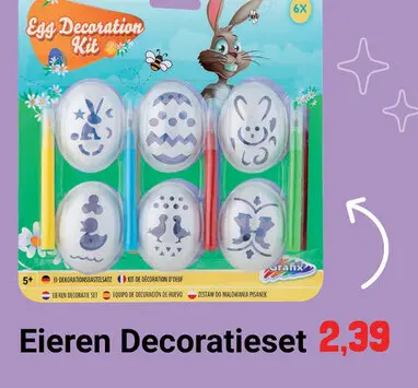 Aanbieding: Eieren Decoratieset