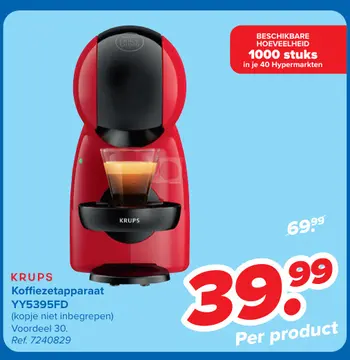 Aanbieding: Koffiezetapparaat YY5395FD