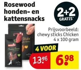 Aanbieding: Rosewood honden- en kattensnacks