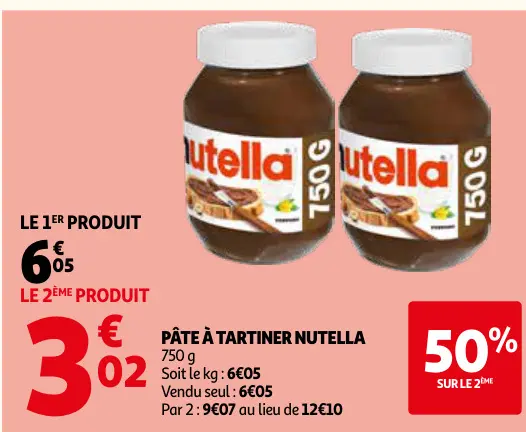 Offre: Pâte à tartiner
