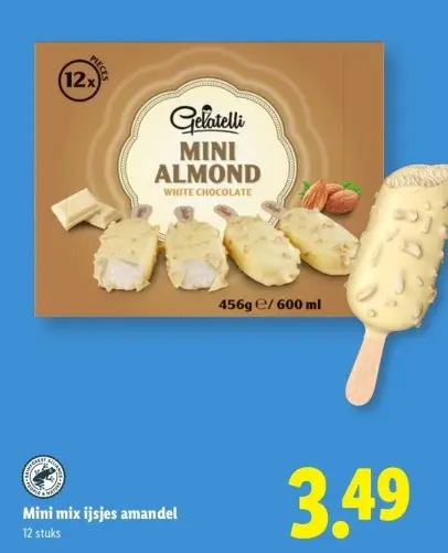Aanbieding: Mini mix ijsjes amandel