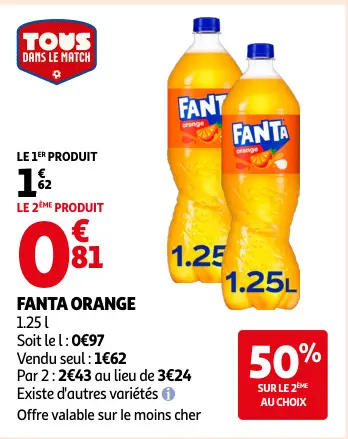 Promotie: Fanta orange