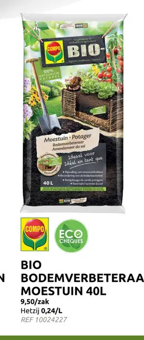 Promotie: Compo bio moestuin bodemverbeteraar 40l