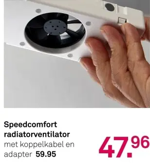 Aanbieding: Speedcomfort radiatorventilator