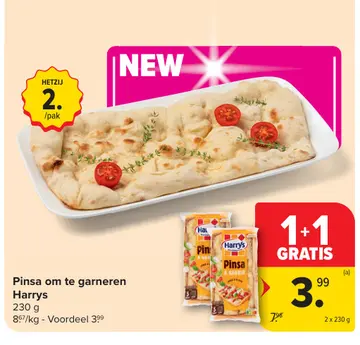 Aanbieding: Pinsa om te garneren