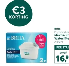 Aanbieding: Brita Maxtra Pro Waterfilter