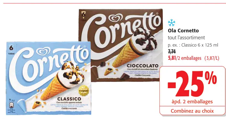 Offre: Cornetto