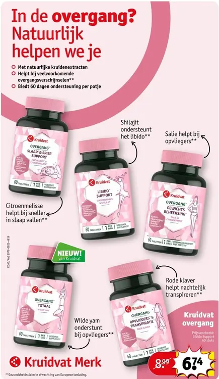 Aanbieding: Supplementen voor de overgang