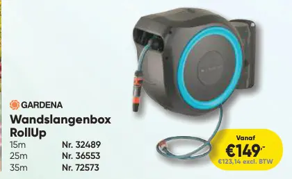Promotie: Wandslangenbox RollUp