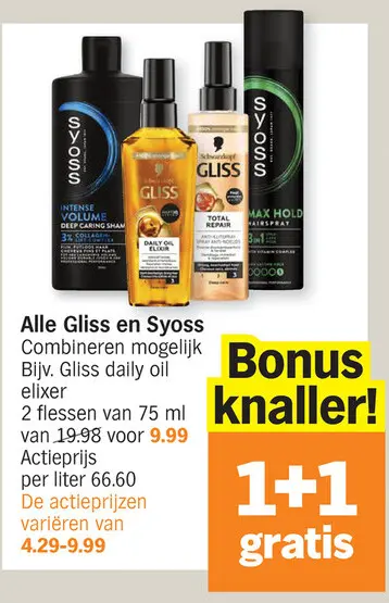 Promotie: Gliss en Syoss