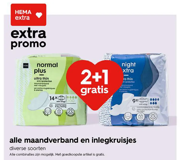 Promotie: Alle maandverband en inlegkruisjes