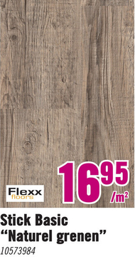 Aanbieding: FLEXXFLOORS Stick Basic PVC vloerdelen zelfklevend Vintage naturel grenen 2,1 m²