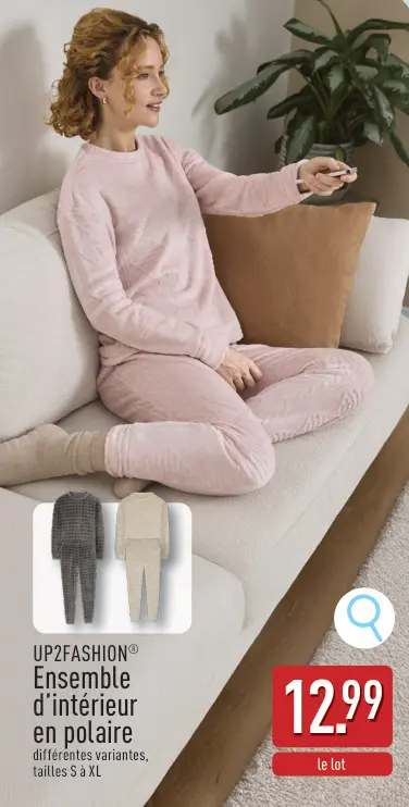 Offre: Ensemble d'intérieur en polaire