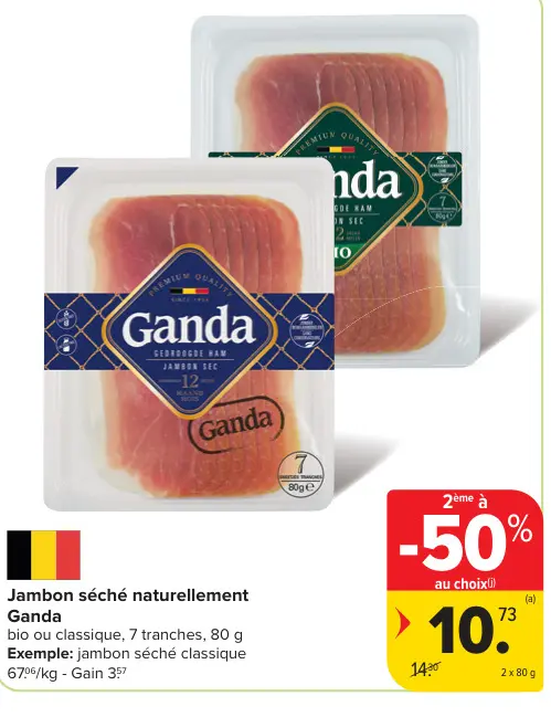 Offre: Jambon séché naturellement