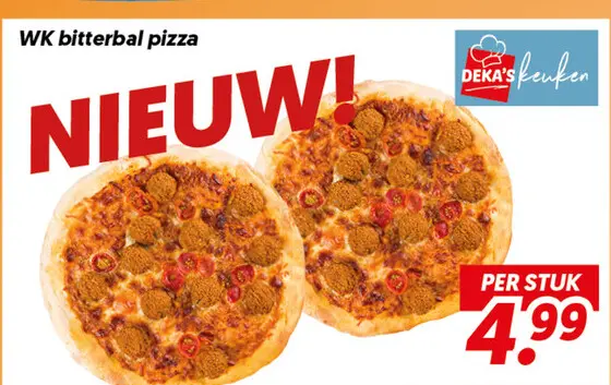 WK bitterbal pizza