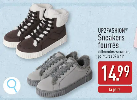 Offre: Sneakers fourrés
