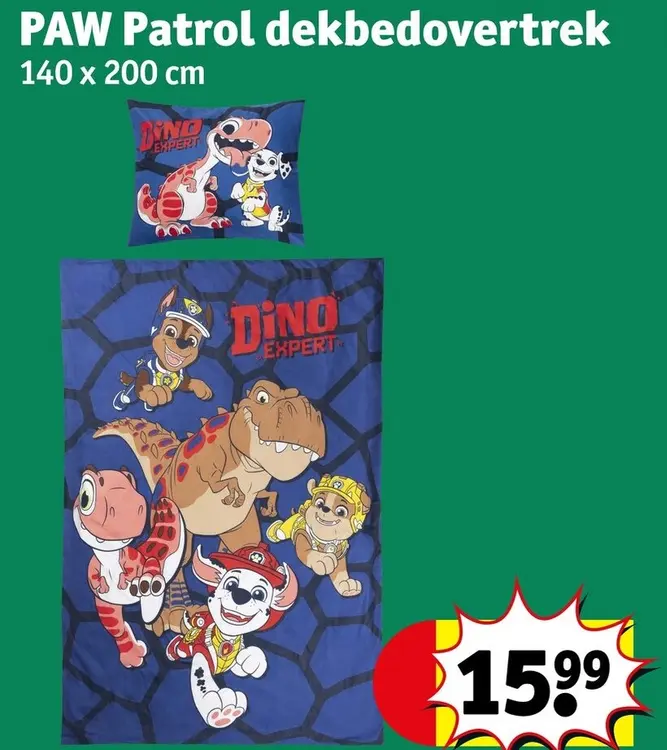 Aanbieding: PAW Patrol dekbedovertrek