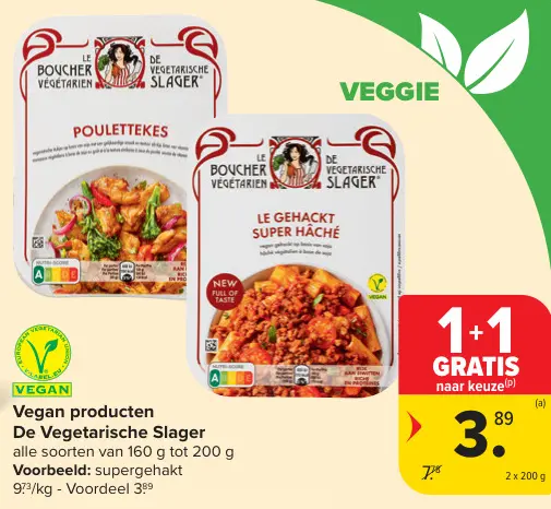 Promotie: Vegan producten