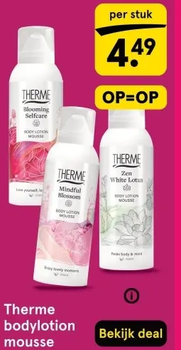Aanbieding: Therme bodylotion mousse
