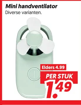Mini handventilator