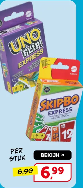Promotie: Uno Flip! Express of Skipbo Express