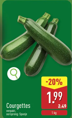 Promotie: Courgettes