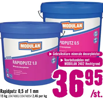 Aanbieding: Rapidputz 0,5 of 1 mm