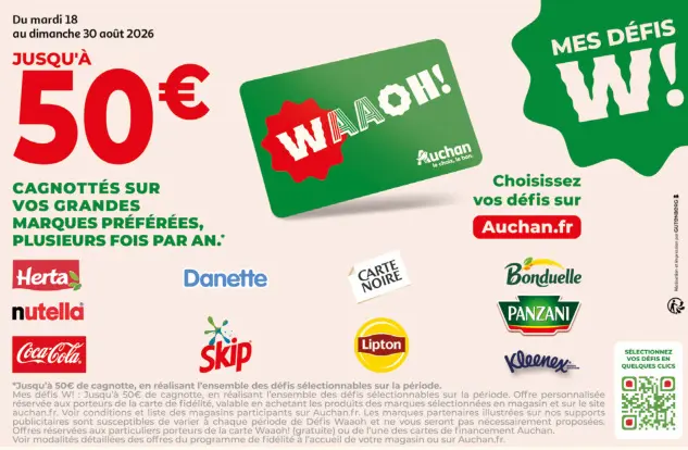 Promotie: Mes défis W!