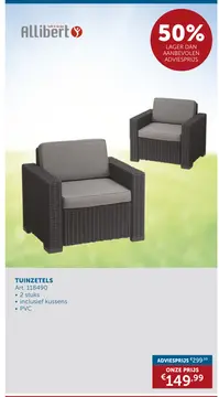 Aanbieding: Tuinzetels